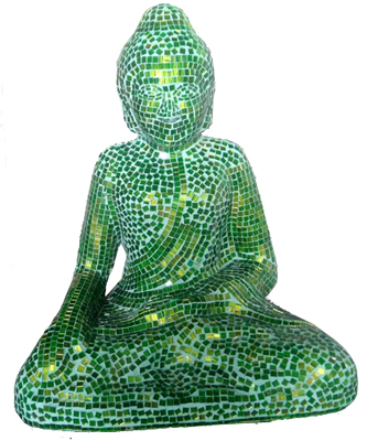 bali mosaic buddha lamp