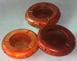 ashtray wood carving in Bali model