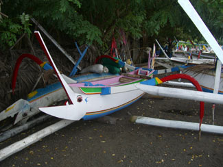 Balinese traditional perahu