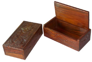 Bali wooden carving box