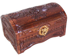 jewelry box wooden carving m,ade in bali Indonesia
