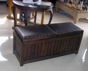 teak wood stool box in exclusive design