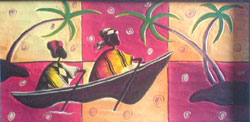 Bali airbrush painting