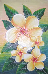 Bali painting on board