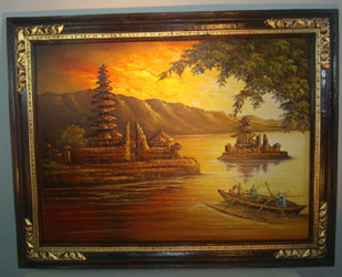 oil painting Bali on canvas