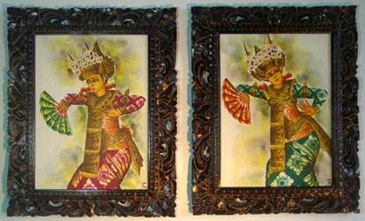 Bali dance painting